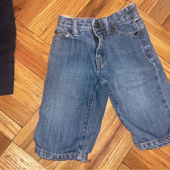 Janie and Jack White Shirt and Jeans Set - Picture 2 of 3